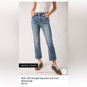 Risen OG Straight Leg Jeans (no front distressing)